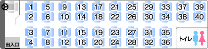 座席配置図・室内設備の図