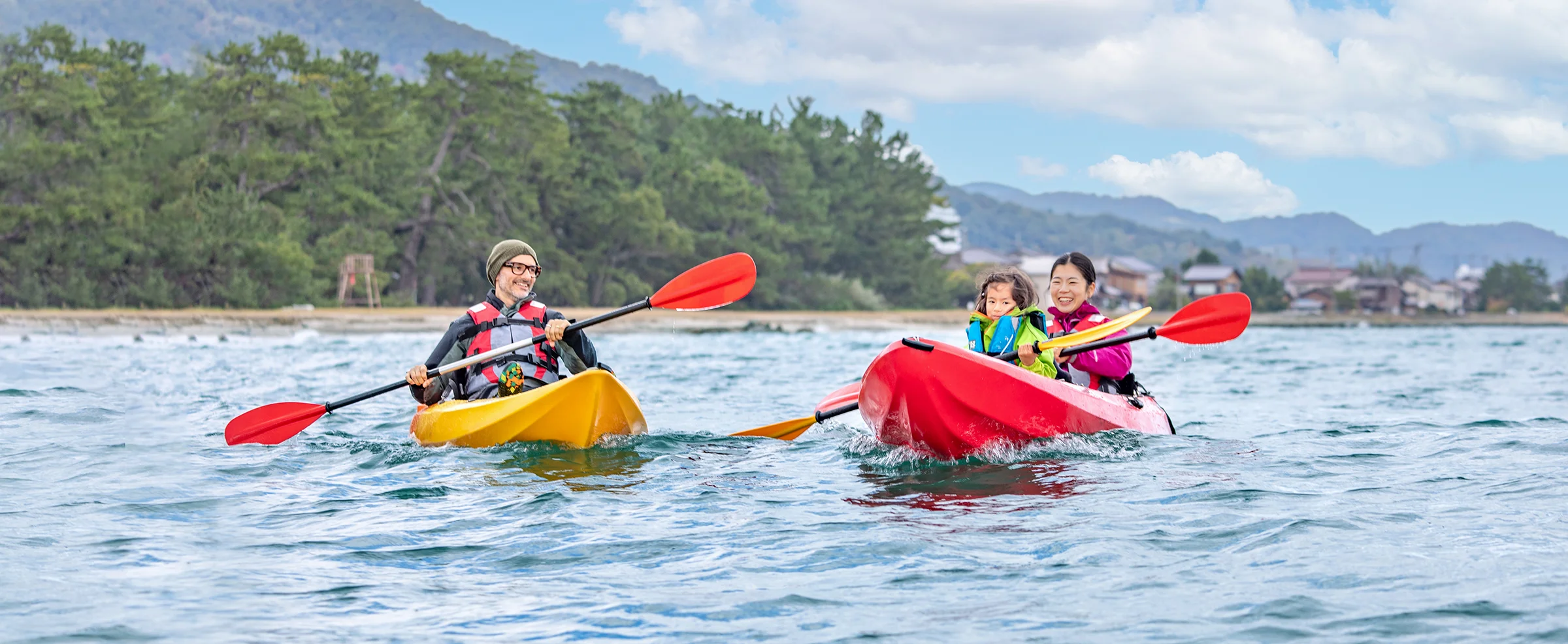 天橋立傘松公園での記念撮影