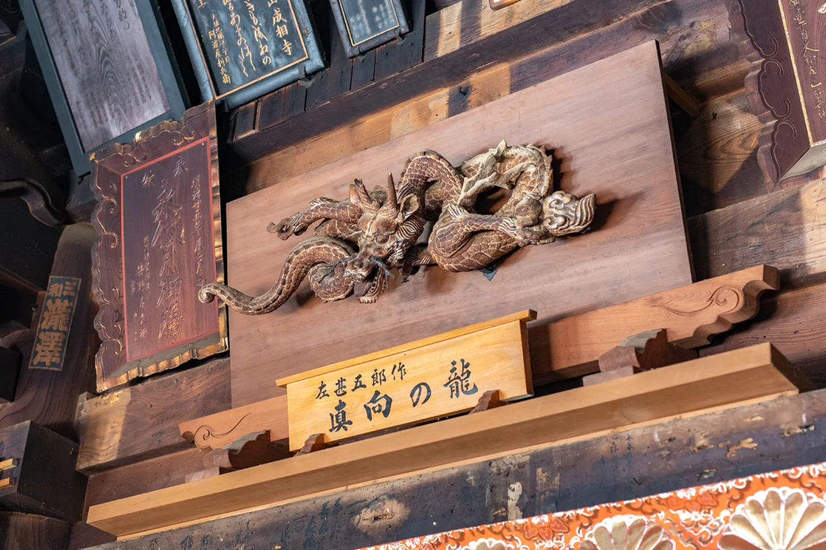 真向の龍