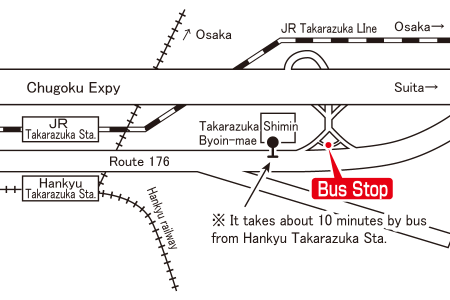 Bus stop:Takarazuka interchange