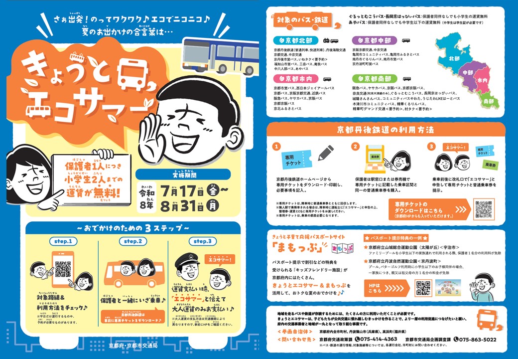 きょうとエコサマーでおでかけ！